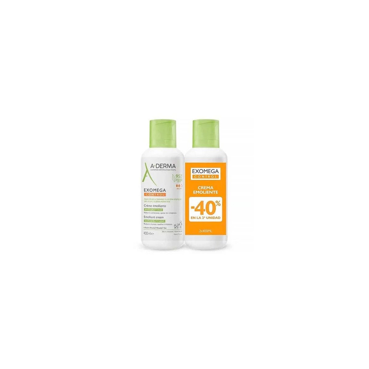 Aderma Exomega Control Crema Emoliente 2x400 ML