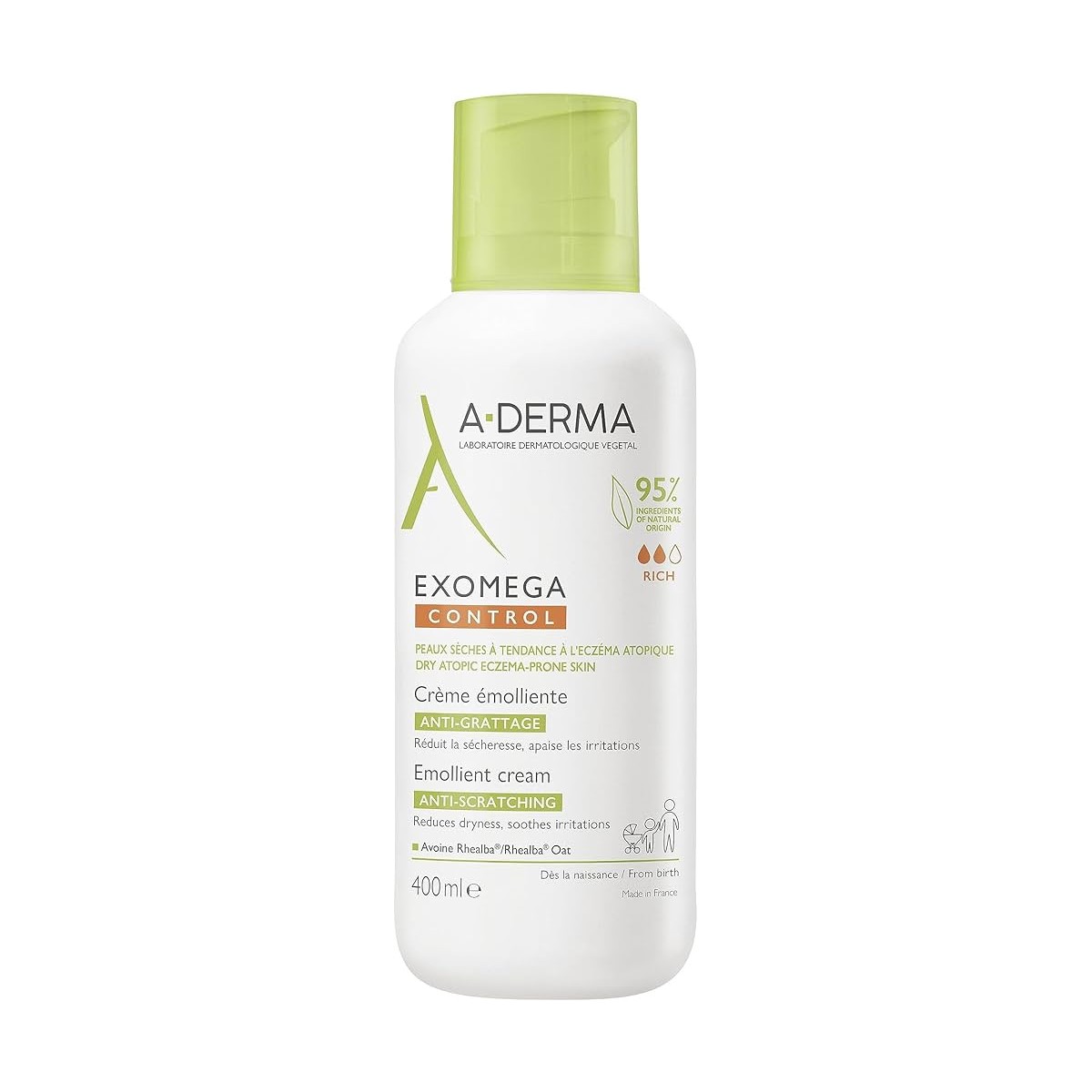Aderma Exomega Control Crema Emoliente 2x400 ML