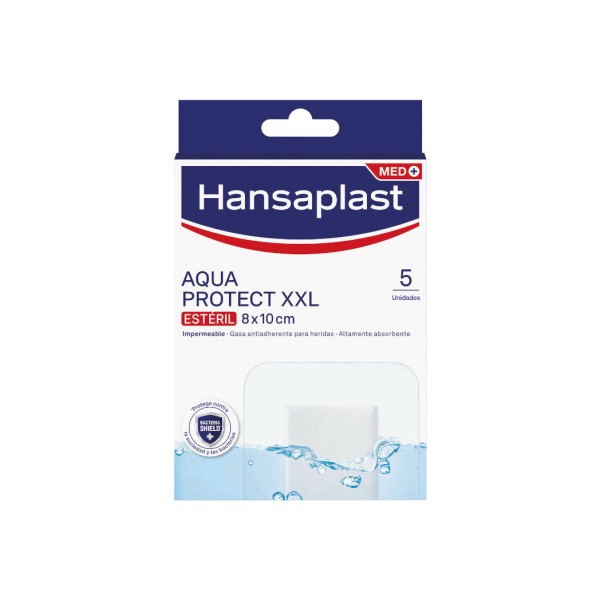 Hansplast Aqua Protect Aposito Adhesivo 5 Unidades Talla XXL