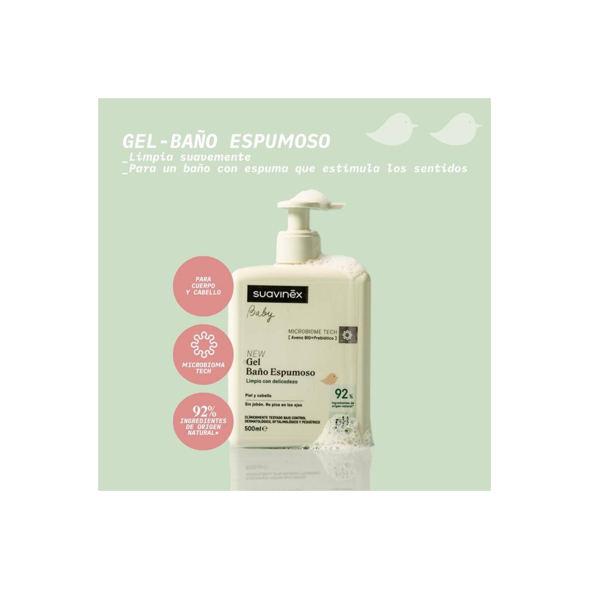 Suavinex Baby Gel Baño Espumoso 1 Envase 750 ML
