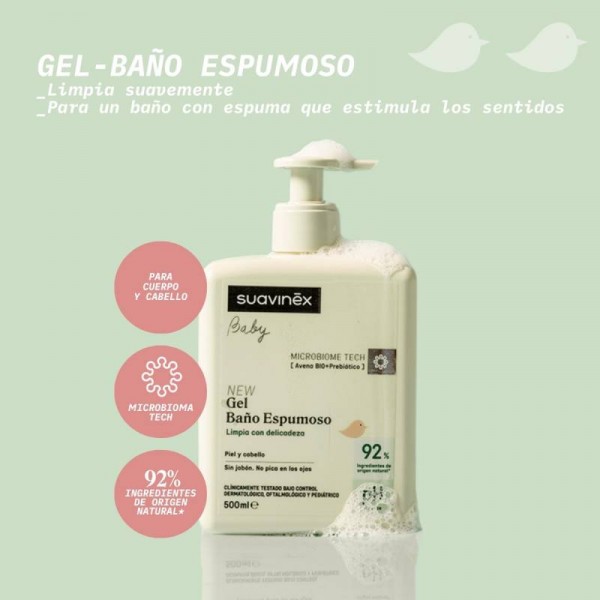 Suavinex Baby Gel Baño Espumoso 1 Envase 750 ML