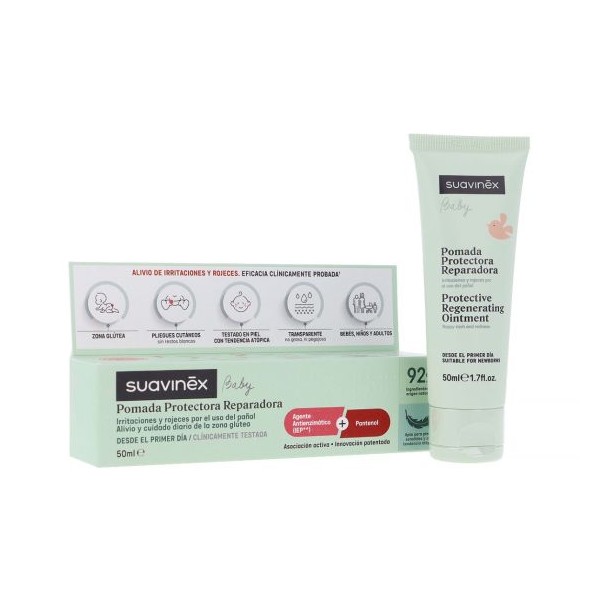 Suavinex Pomada Protectora Reparadora Calmante Con Pantenol Para Rozaduras 1 Tubo 100 ML
