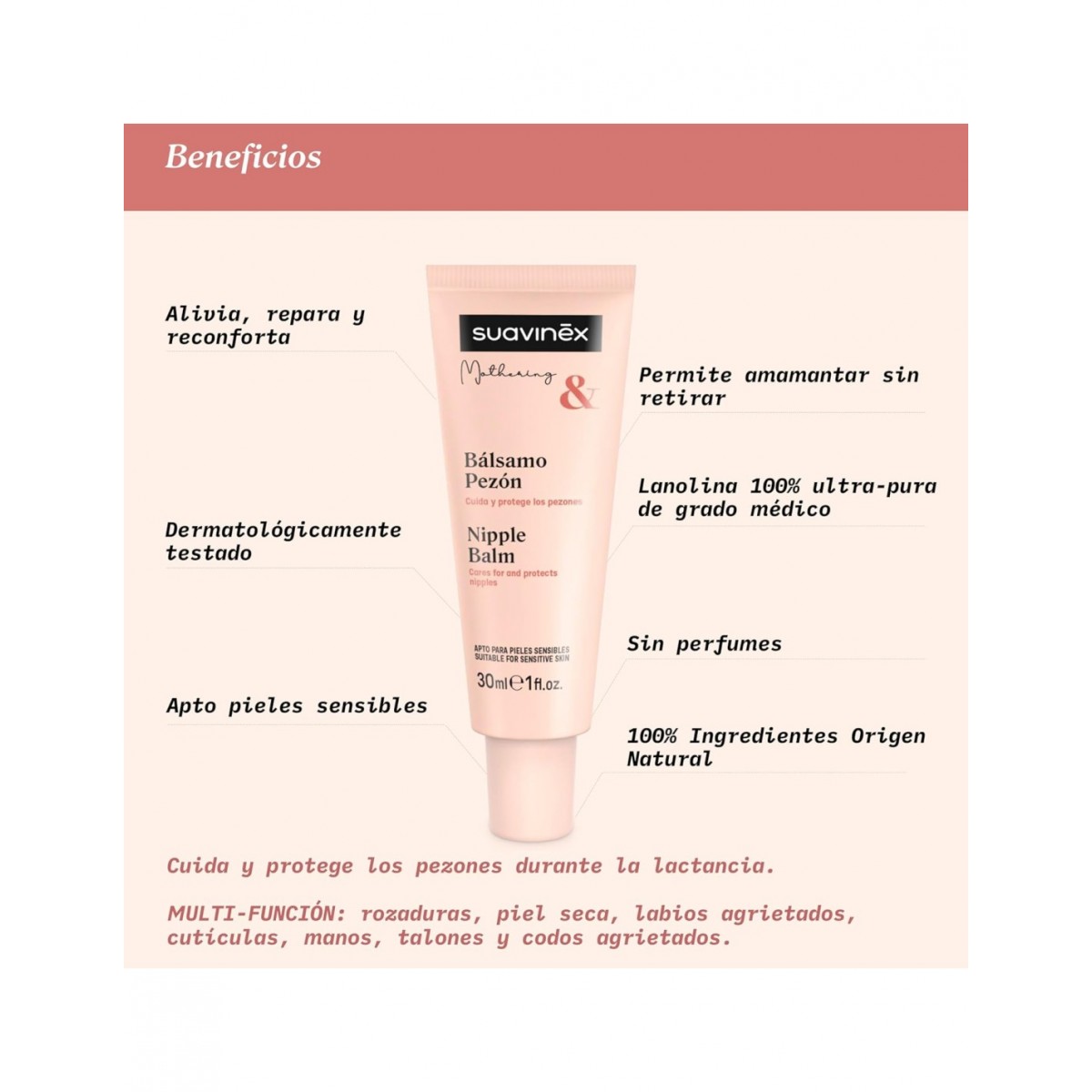 Suavinex Balsamo Para El Pezon 1 Envase 30 ML