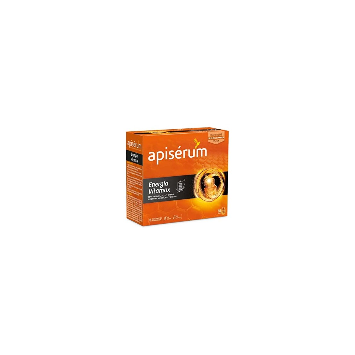 Apiseerm Energia Vitamax 18 Viales Bebibles 10 ML