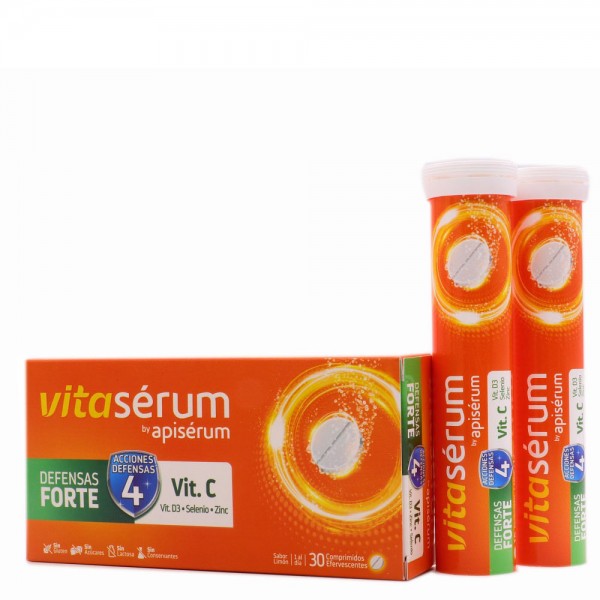 Vitaminaserum By Apiserum Defensas Forte  30 Comprimidos Efervescentes