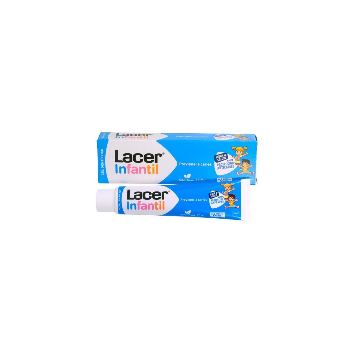 Lacer Gel Dental infantil Fresa 75 ml