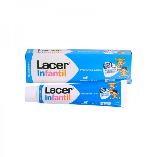 Lacer Gel Dental infantil Fresa 75 ml
