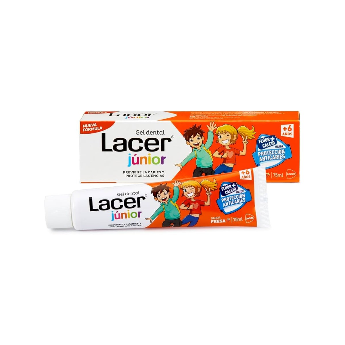 Lacer Junior Gel Dental 75 ml Fresa