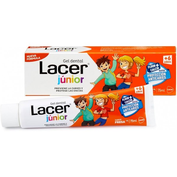 Lacer Junior Gel Dental 75 ml Fresa