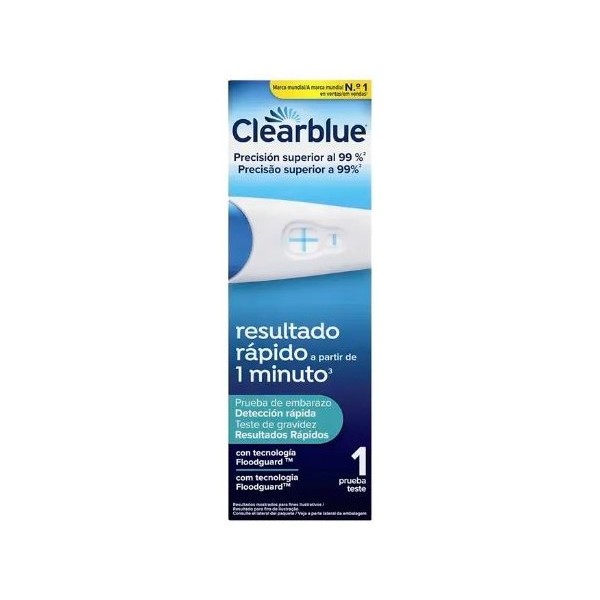 Clearblue Test de Embarazo Rápido 1 Minuto